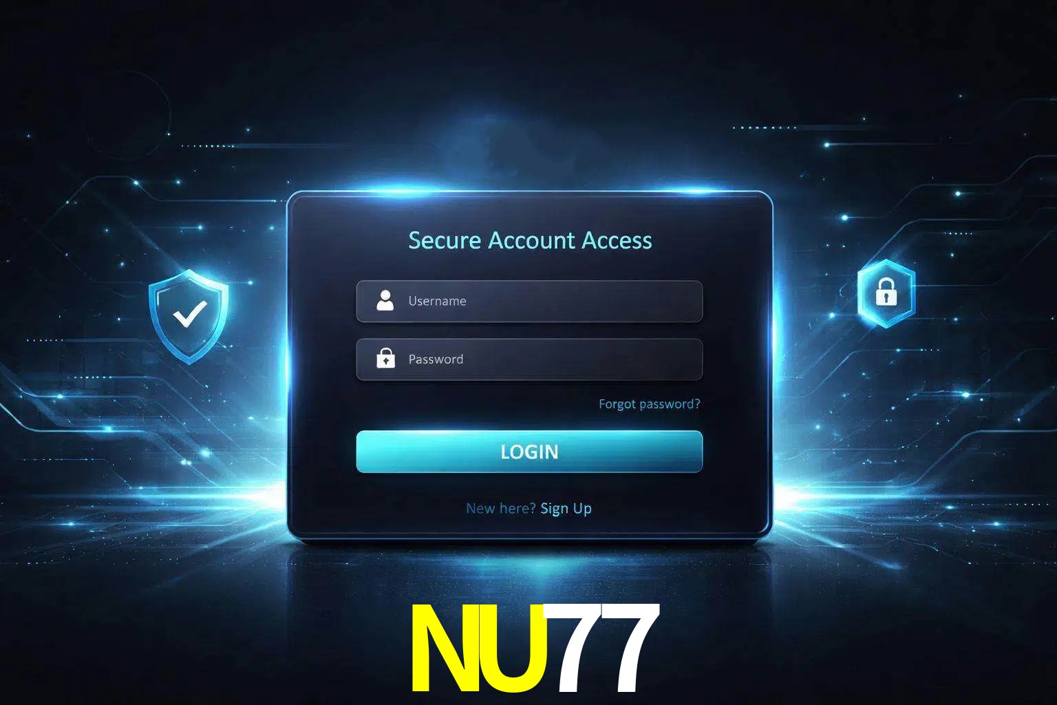 Pantalla de inicio de sesión de cuenta NU77 para usuarios en México