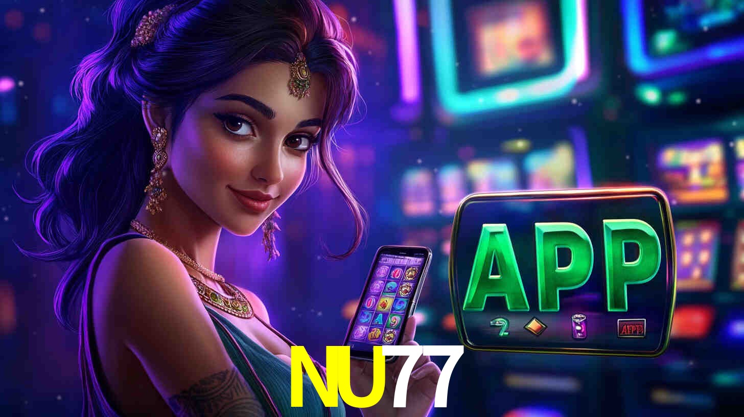 Interfaz de la app móvil NU77 en un smartphone moderno